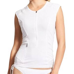 ATHLETA Pacifica Tank 2.0 In Light Grey Size Small